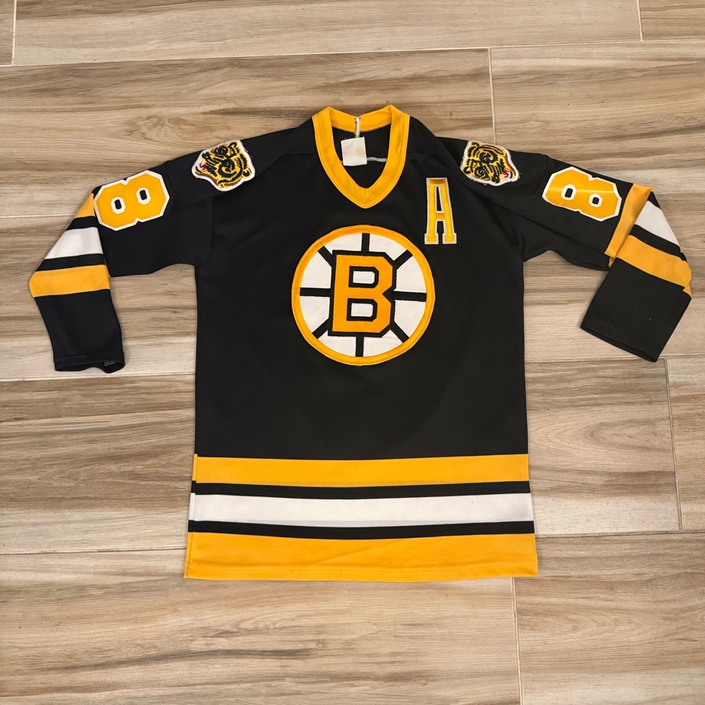 Vintage CCM Boston Bruins Cam Neely 8 Jersey Youth XL Black NHL Hockey Maska